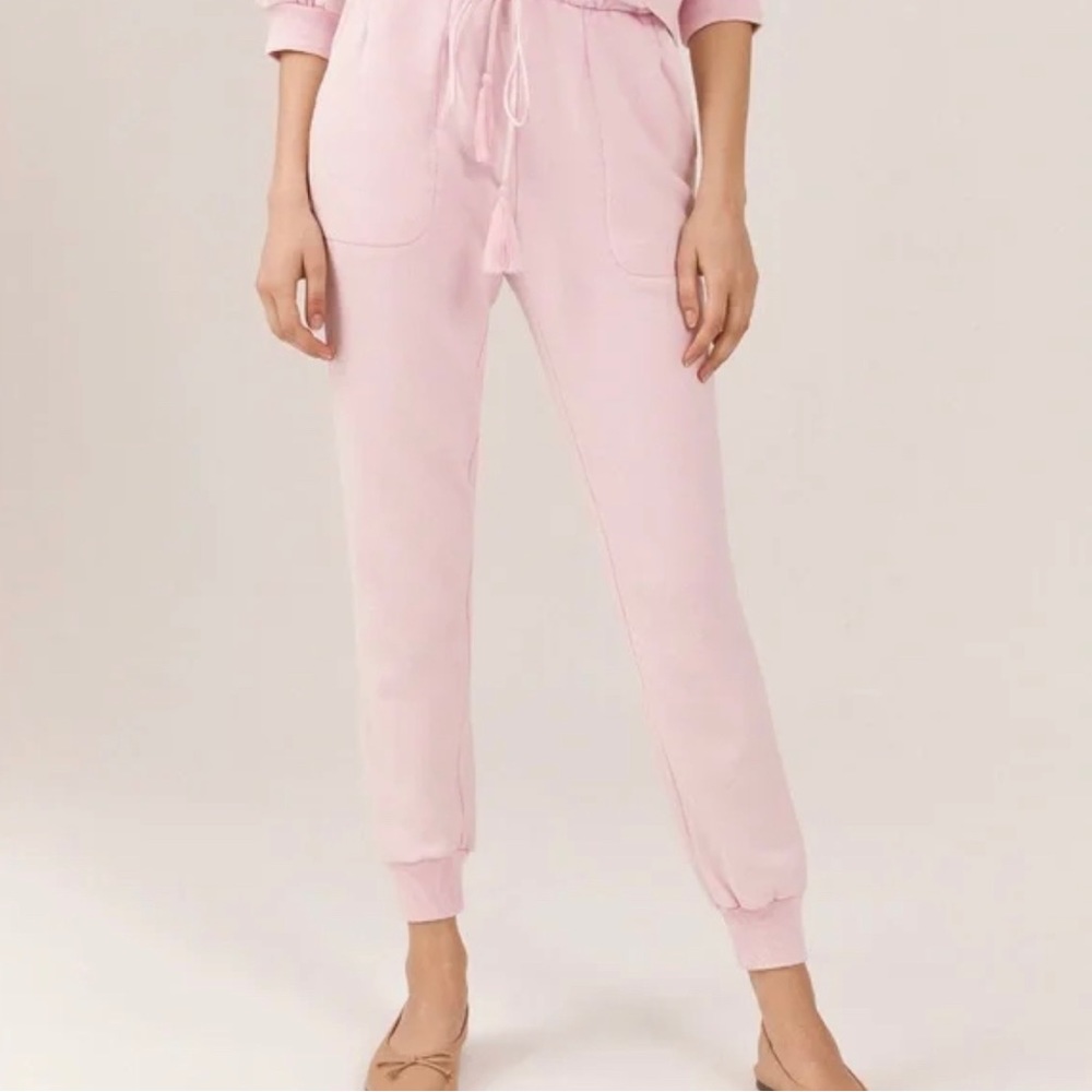 Something navy pink joggers